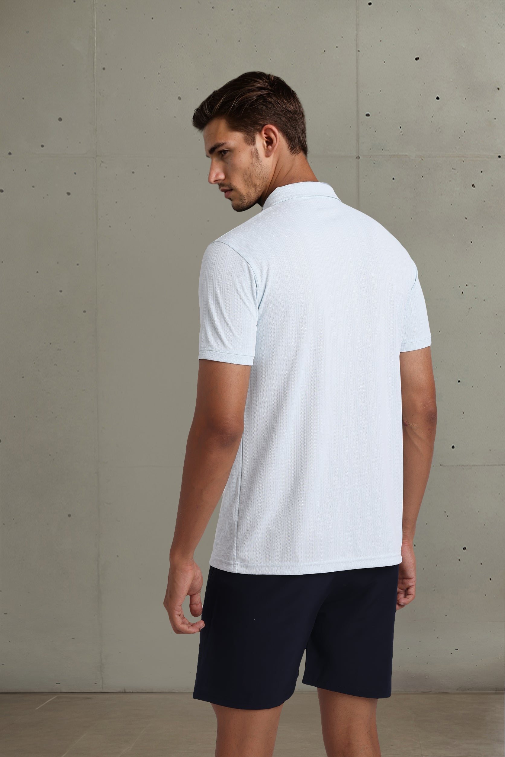 Light Hue White Polo