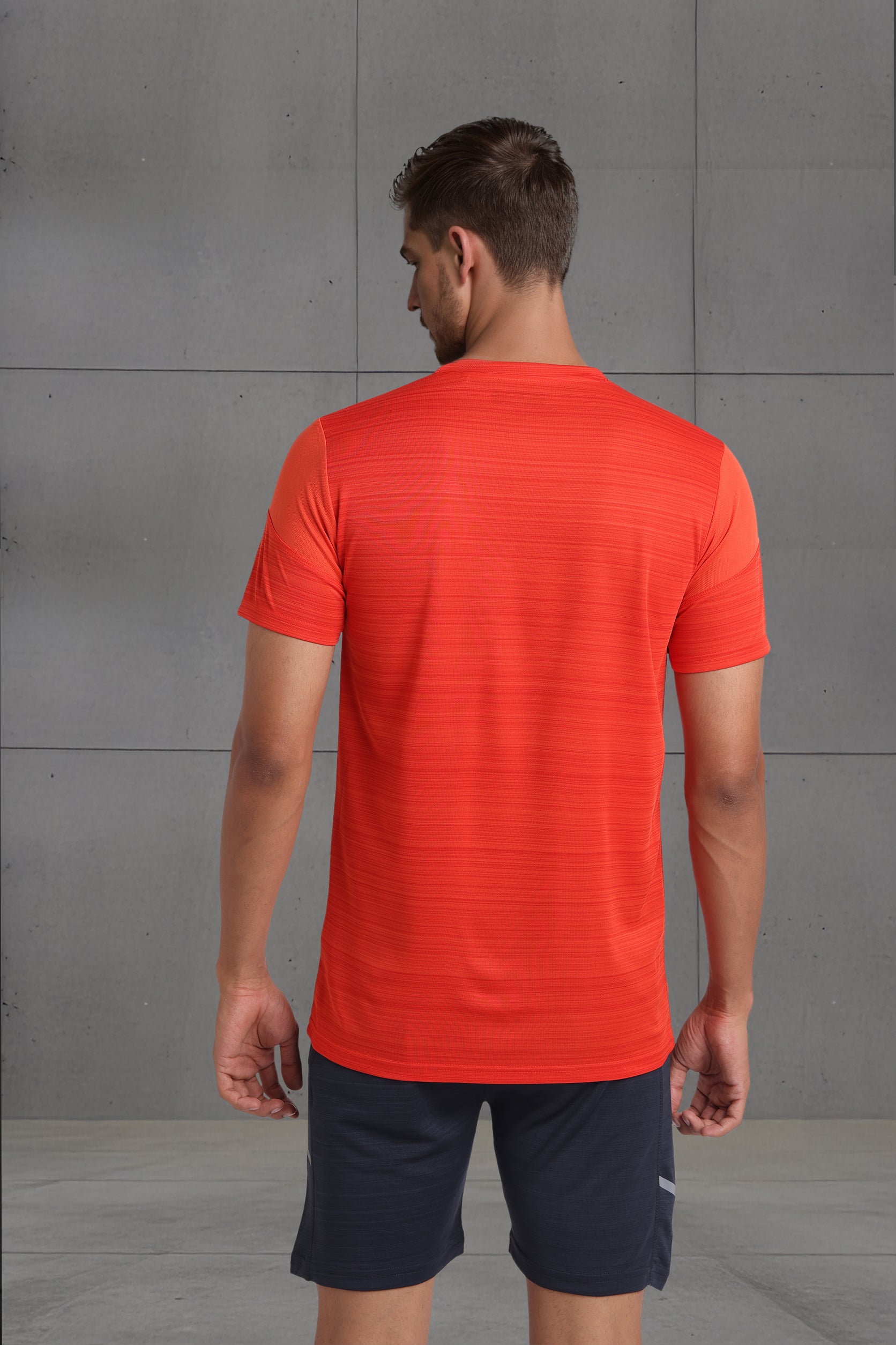 Orange Colour Block Tee
