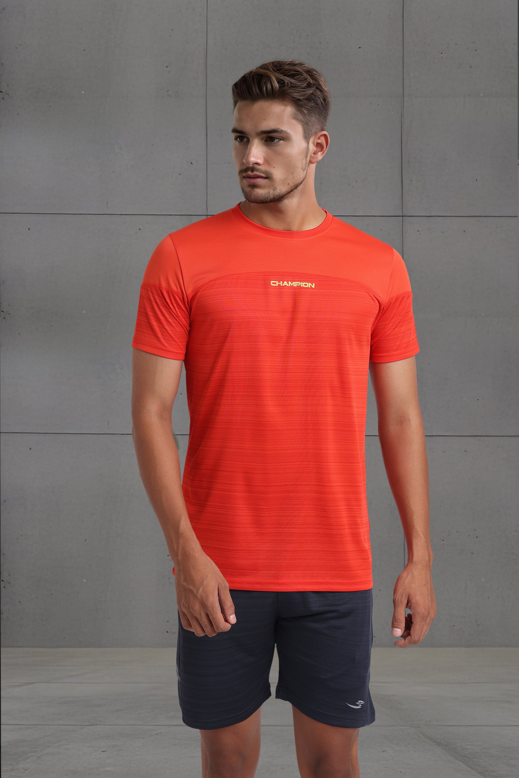Orange Colour Block Tee