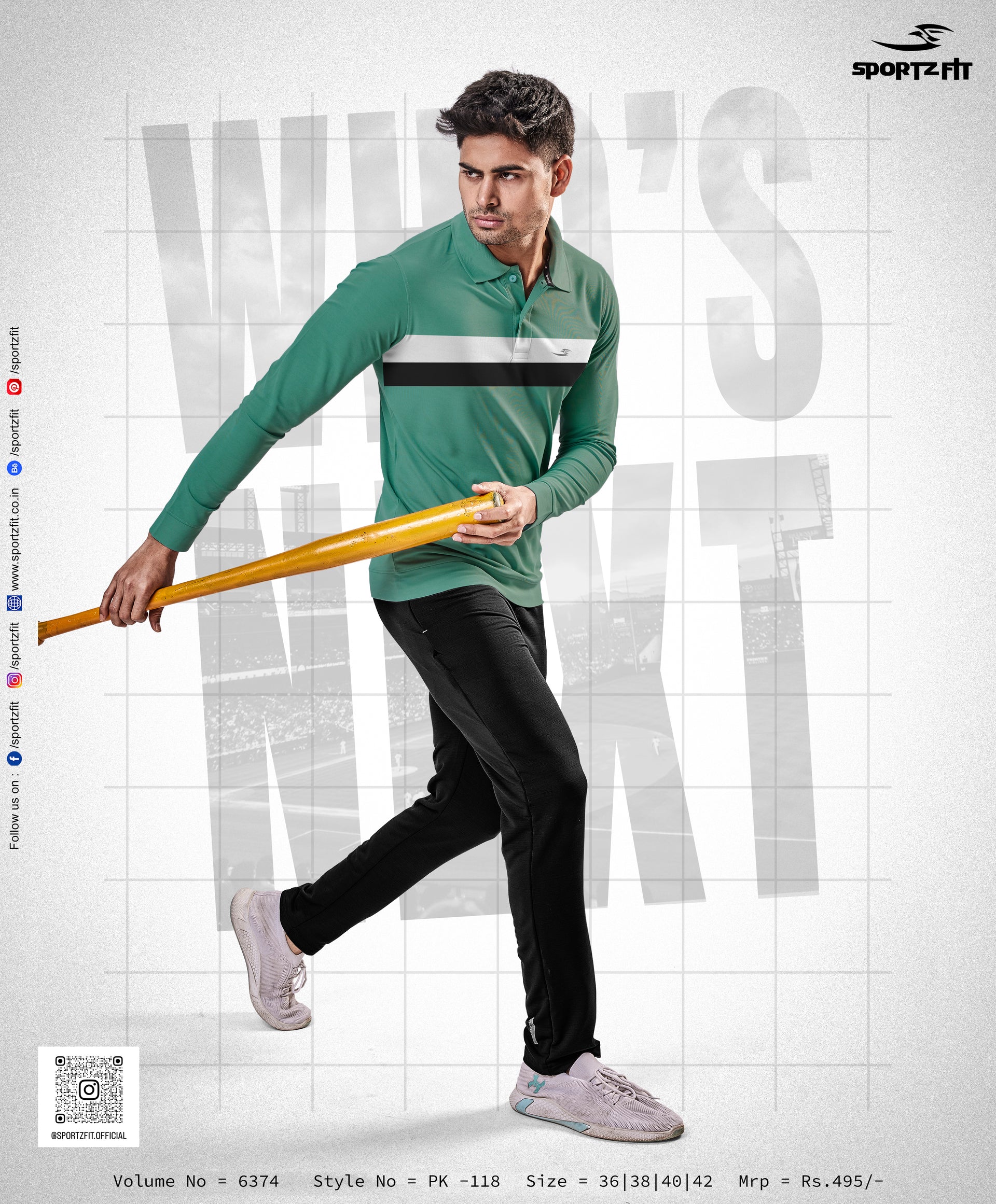 Men's Colour Block Polo T-shirt (PK 118)