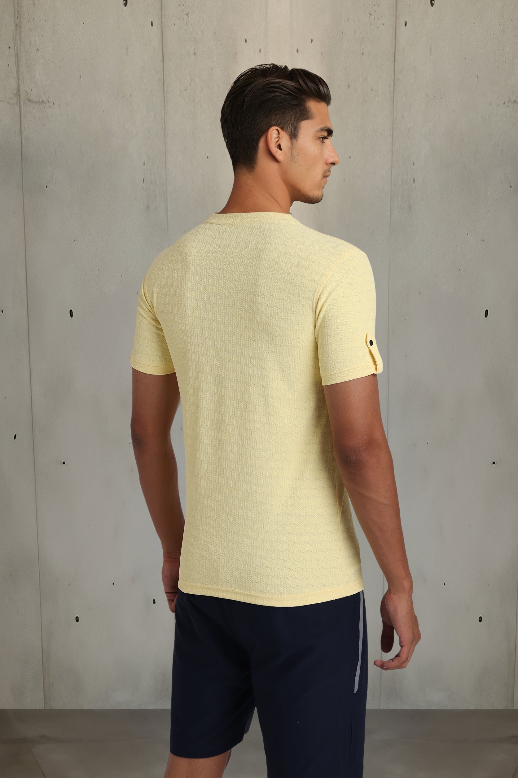 Yellow Luxe Crew Neck