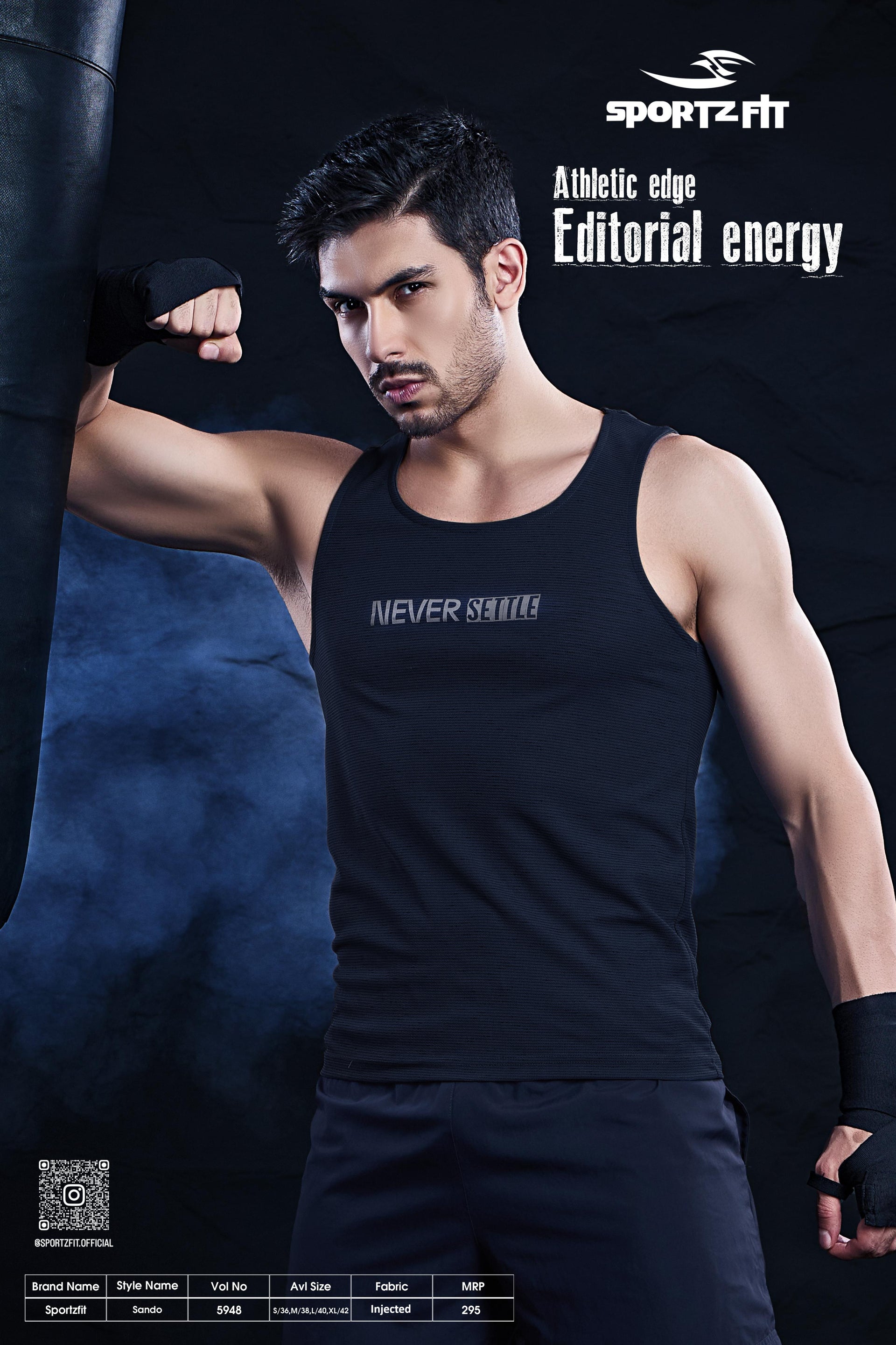 Men's Injected Slub Poly Tank Tops