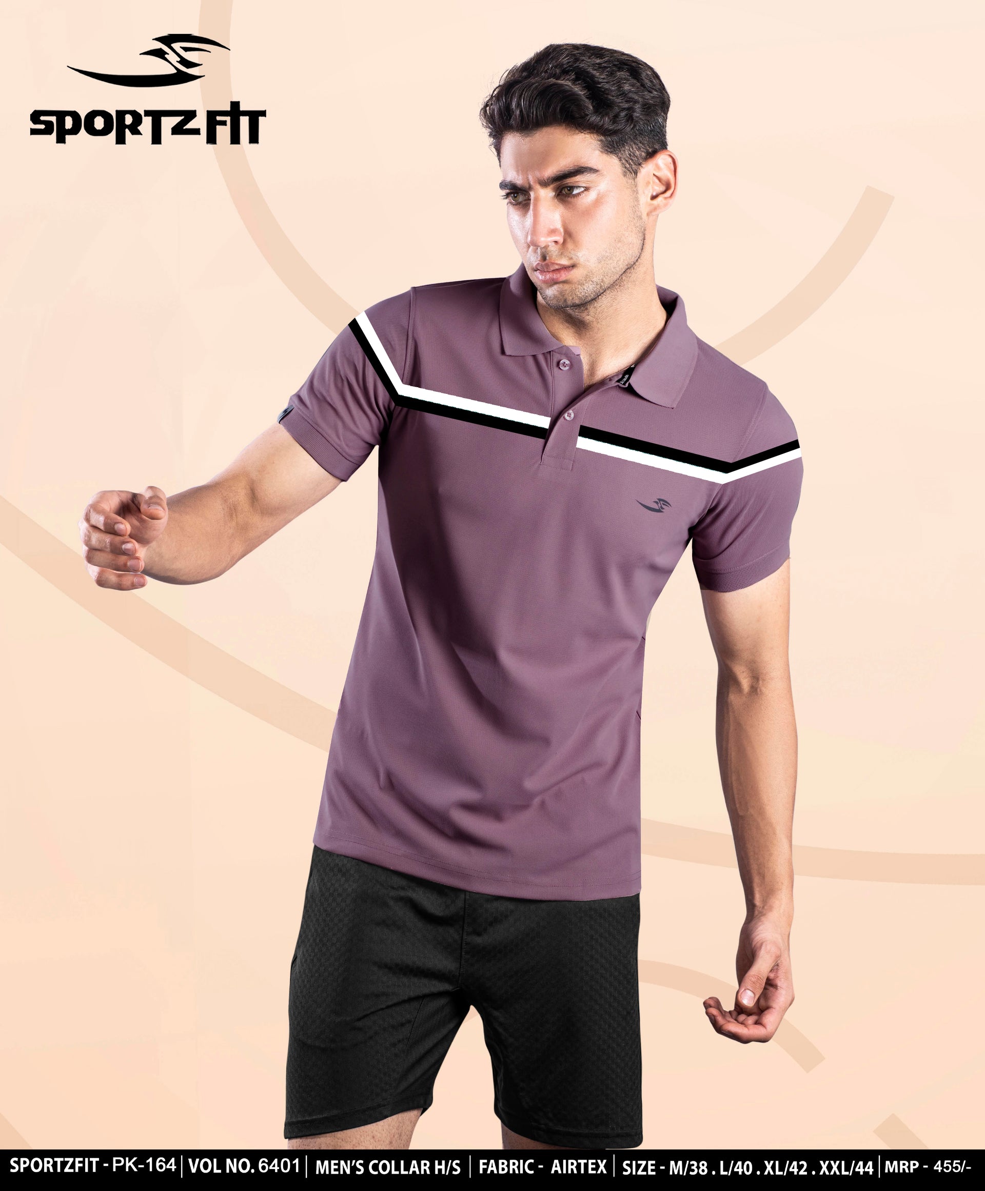 Men's Colorblock Polo T-shirt (PK 164)