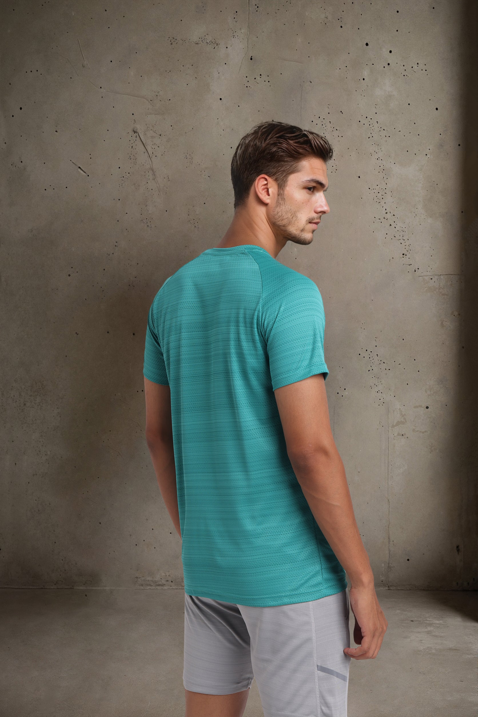 Teal Crew Neck Tee