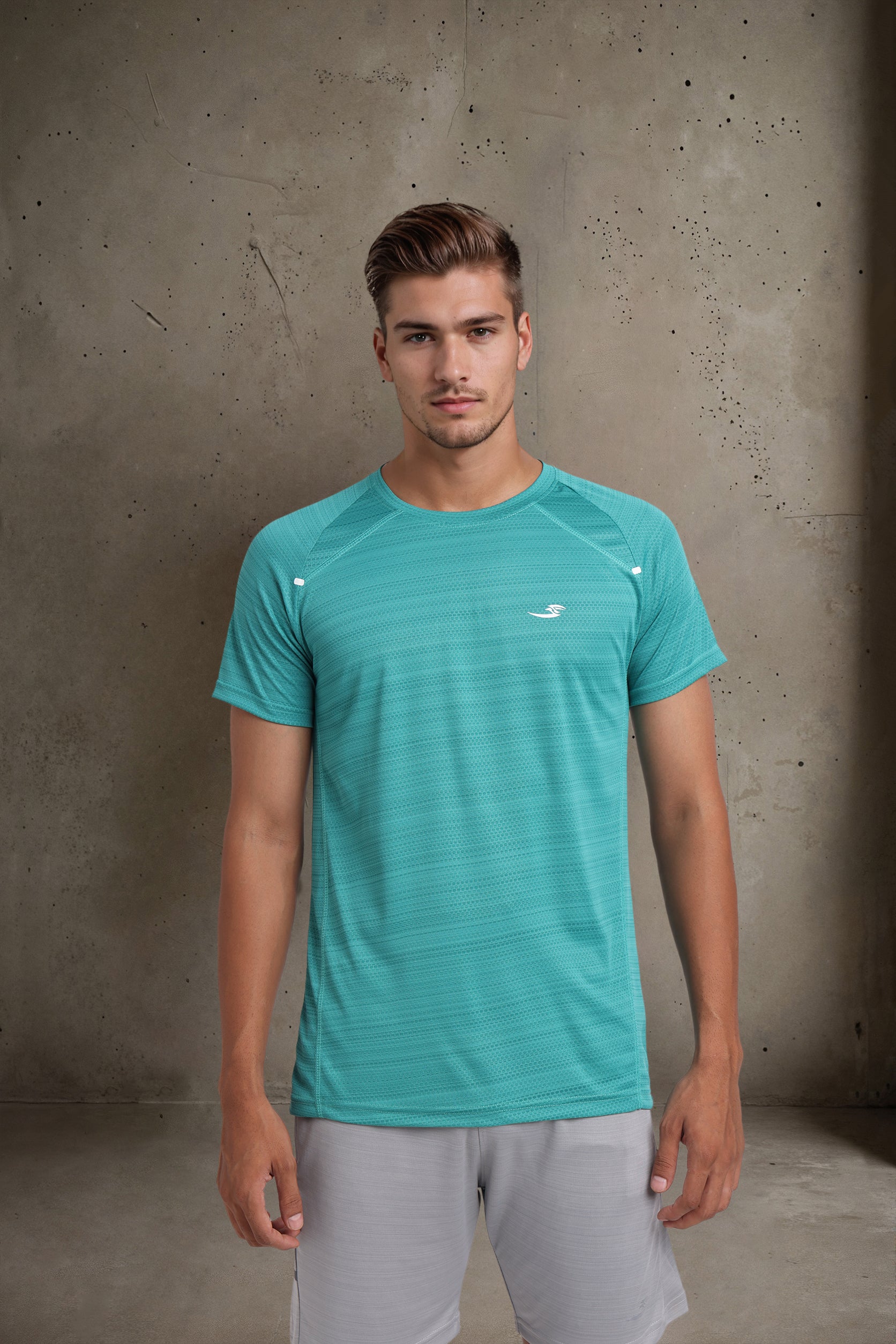 Teal Crew Neck Tee