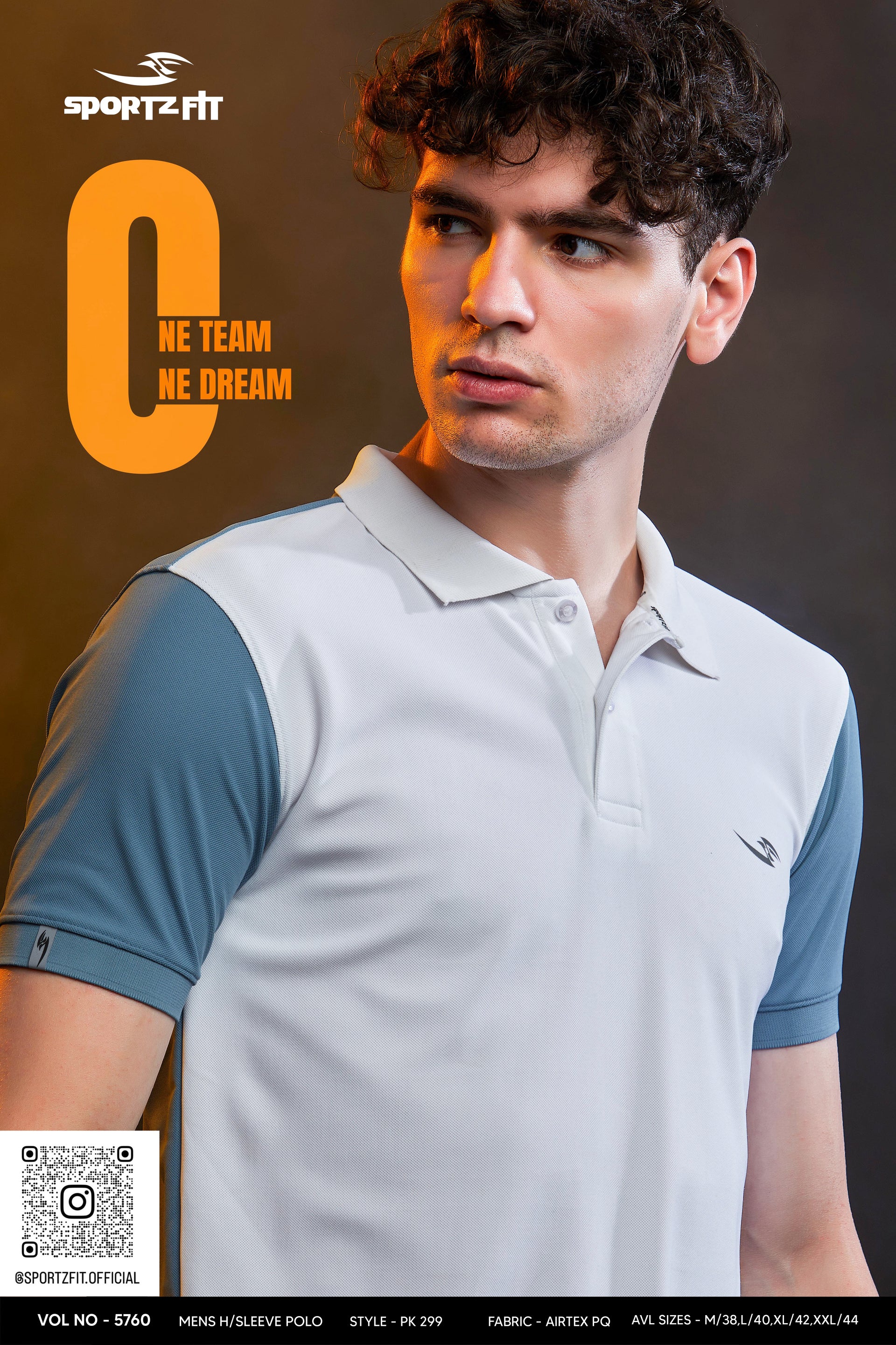 Men's Colour Block Polo T-shirt (PK 299)