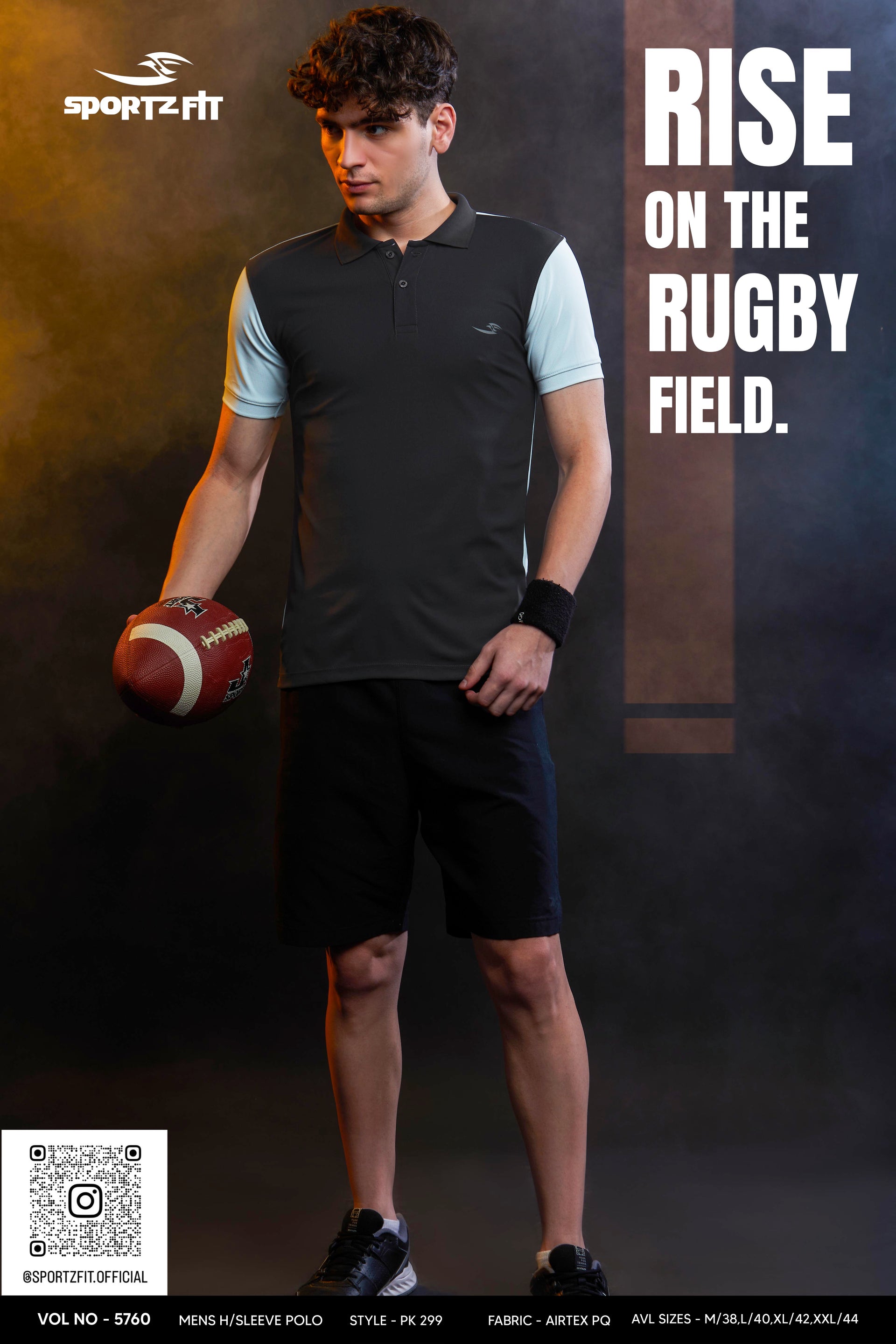 Men's Colour Block Polo T-shirt (PK 299)