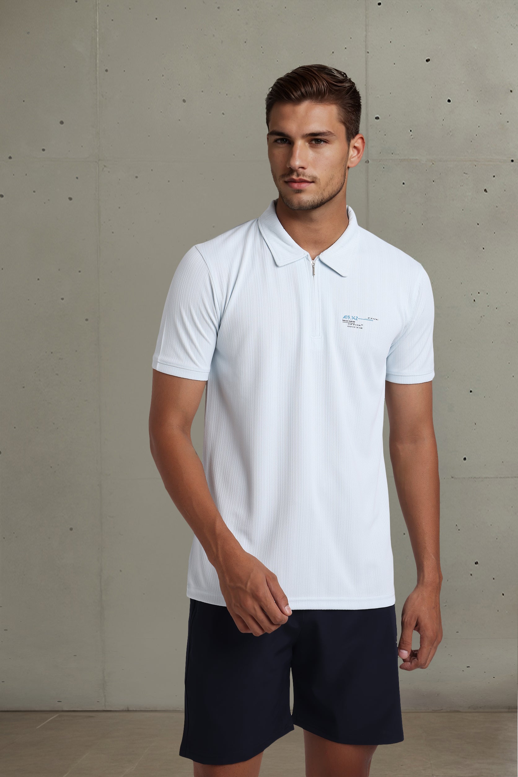 Light Hue White Polo