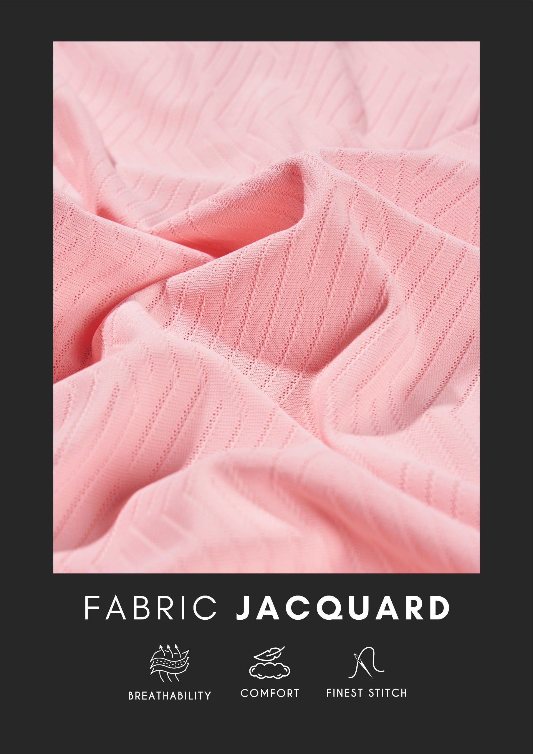 Men's Jacquard Solid Polo with Tipping Collar and Zip Placket (6147)