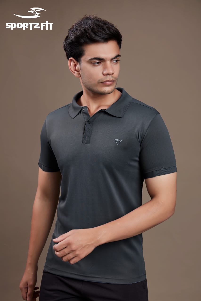 Men's Jacquard Solid Polo (6306)
