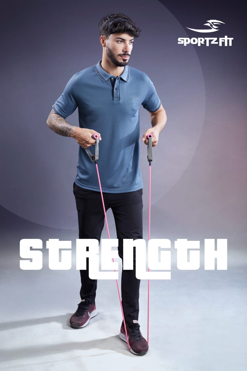 Men's Waffle Jacquard Solid Polo (6051)