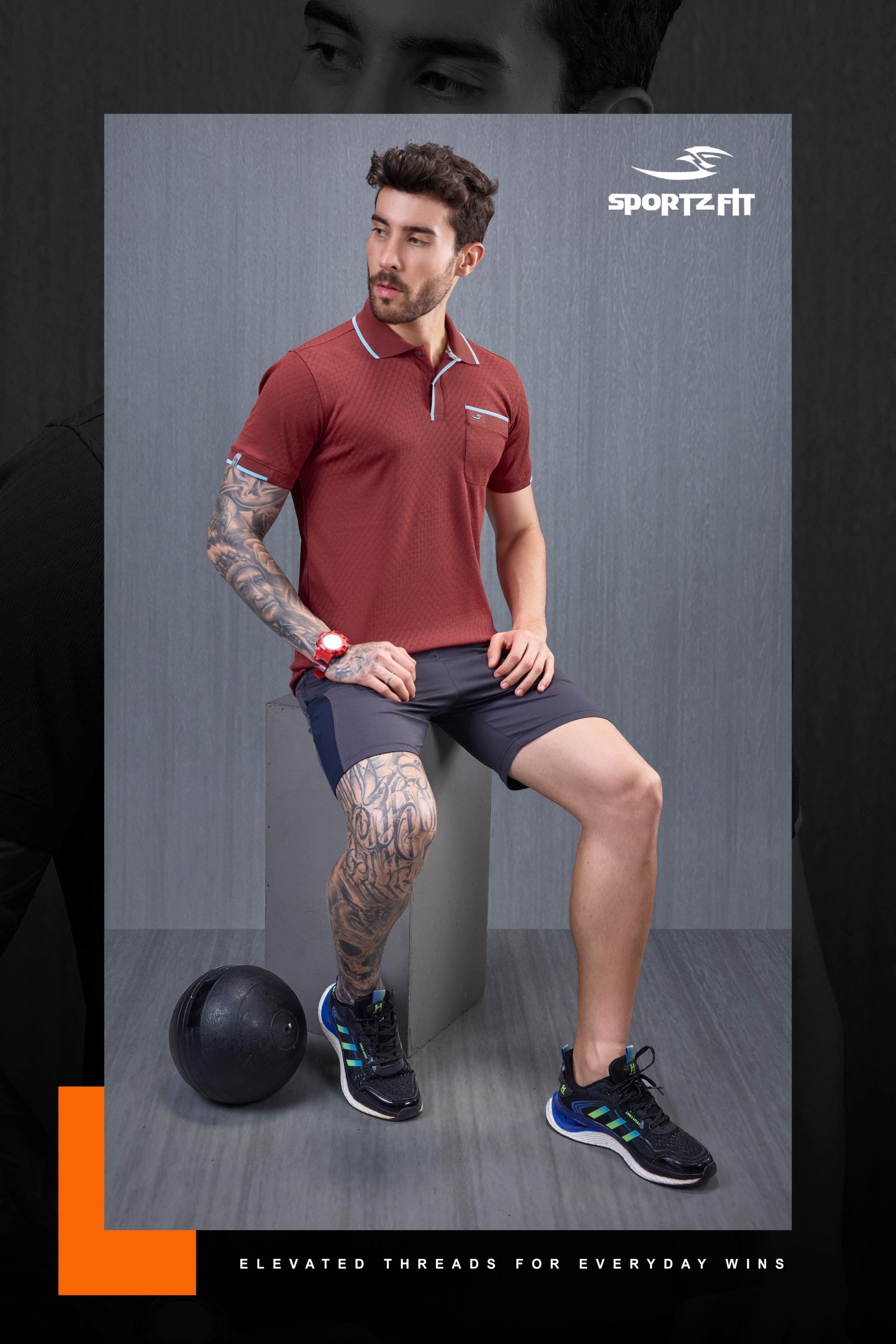Men's Solid Polo T-shirt with Pocket