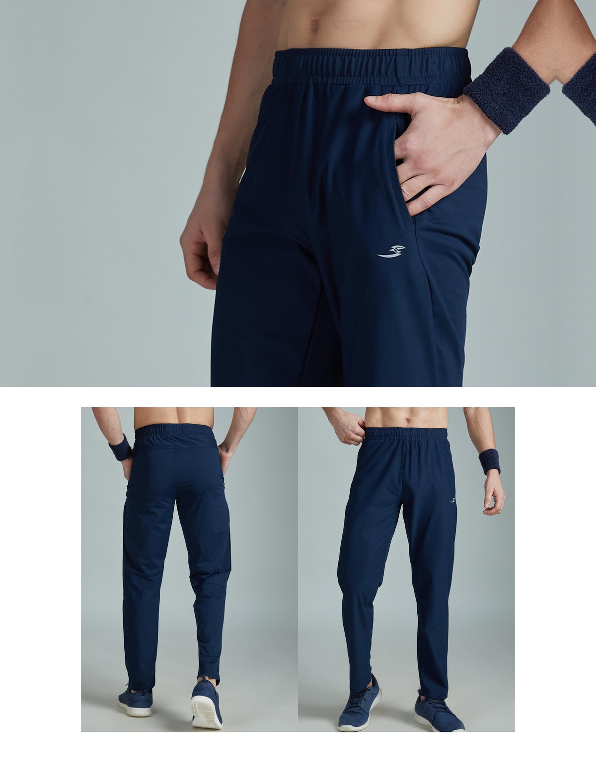 Cloud-Cot Active Track Pant Navy – detail