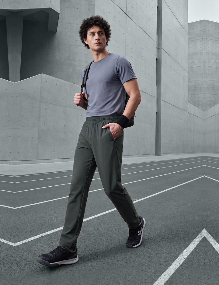 Cloud-Cot Active Track Pant Olive Grey – full look
