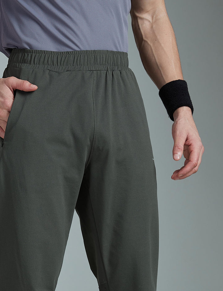 Cloud-Cot Active Track Pant Olive Grey – front