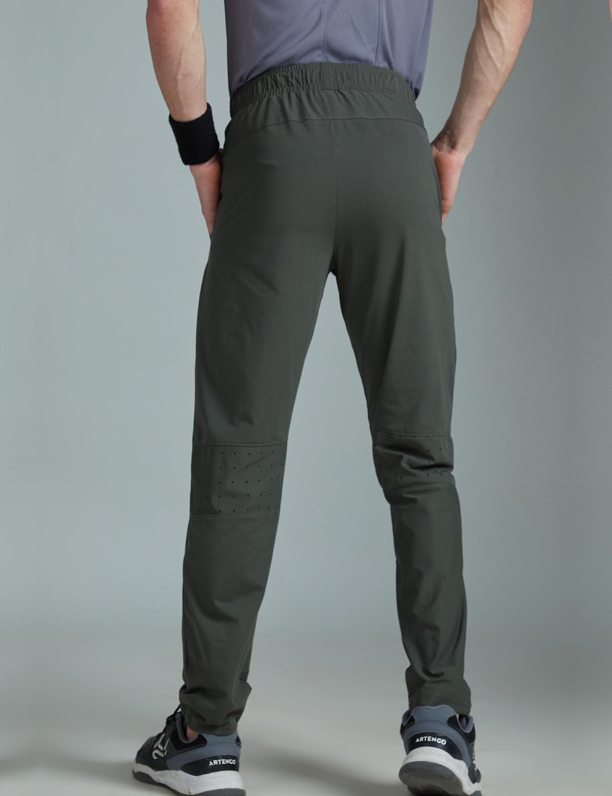 Cloud-Cot Active Track Pant Olive Grey – back