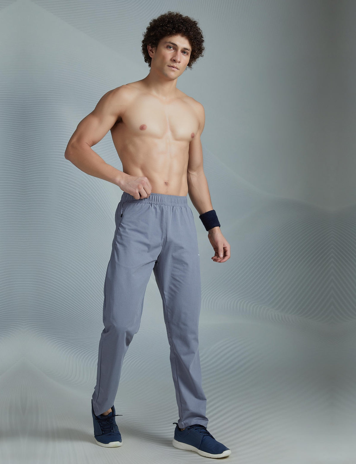 Cloud-Cot Active Track Pant Steel Blue – full look