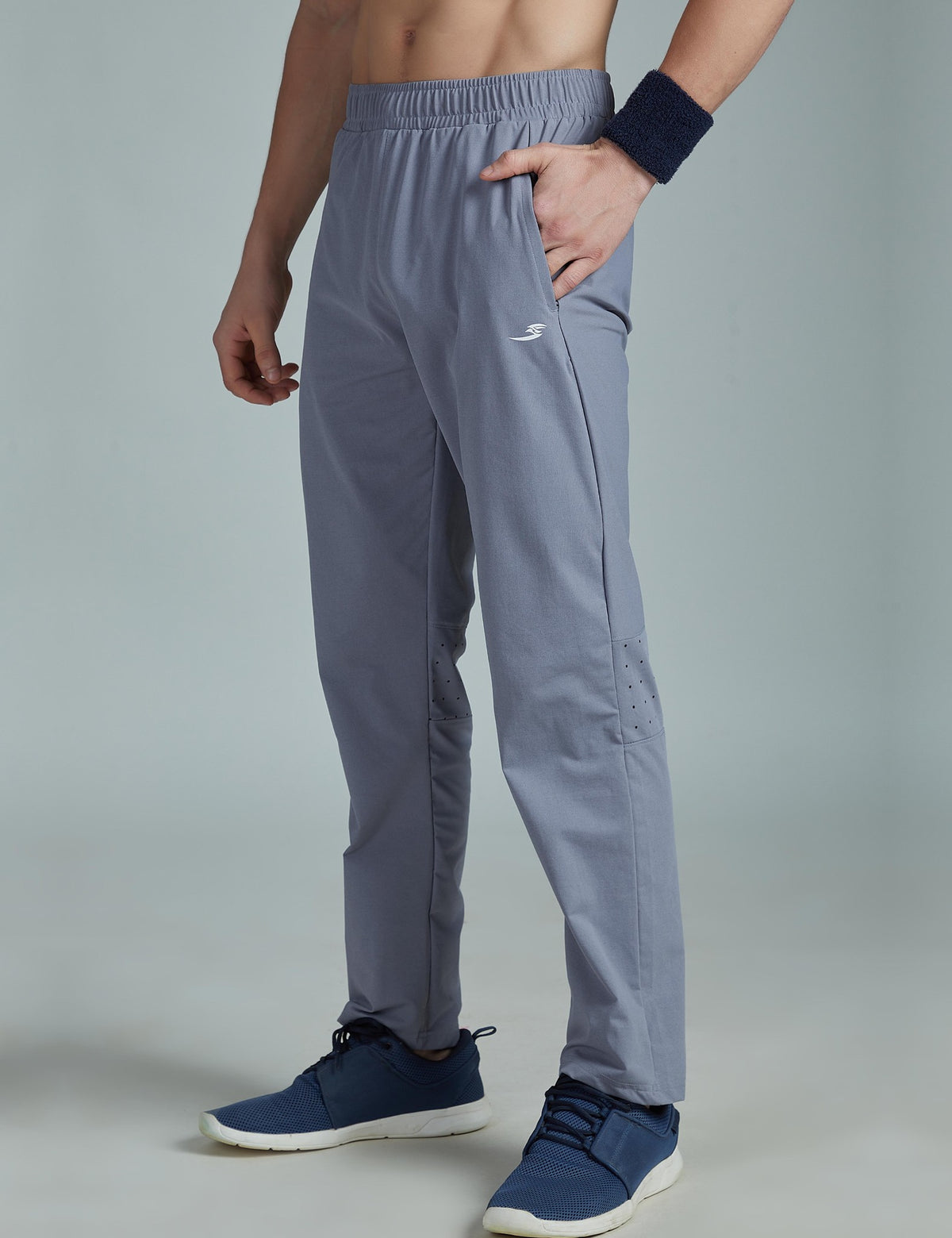 Cloud-Cot Active Track Pant Steel Blue – front