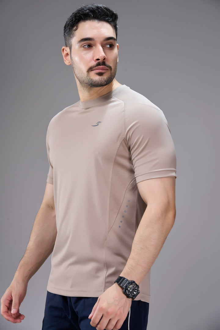 Sportzfit Men's Cool-Tech Tee in Beige