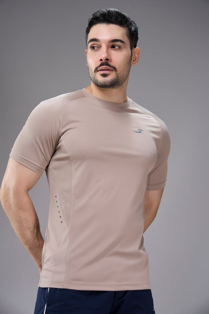 Sportzfit Men's Cool-Tech Tee in Beige