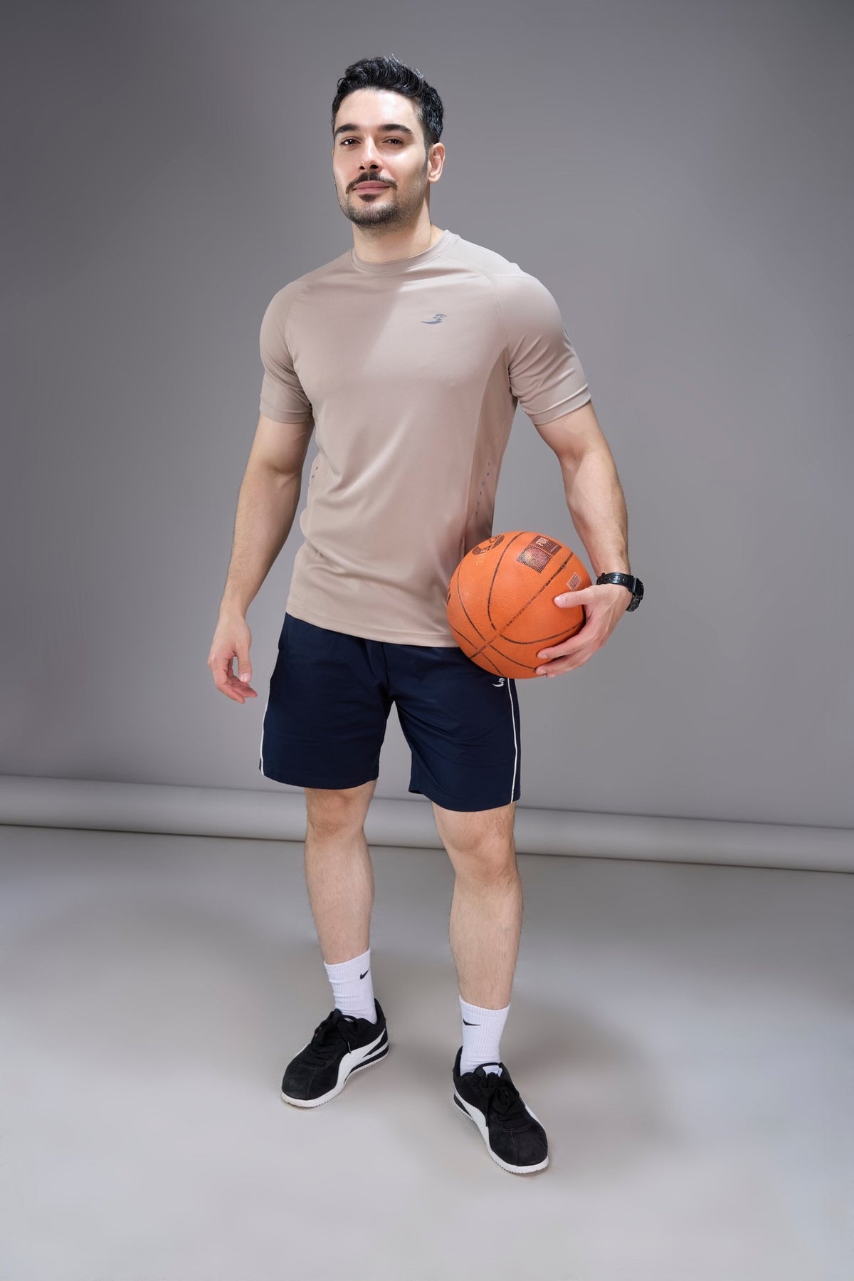 Sportzfit Men's Cool-Tech Tee in Beige