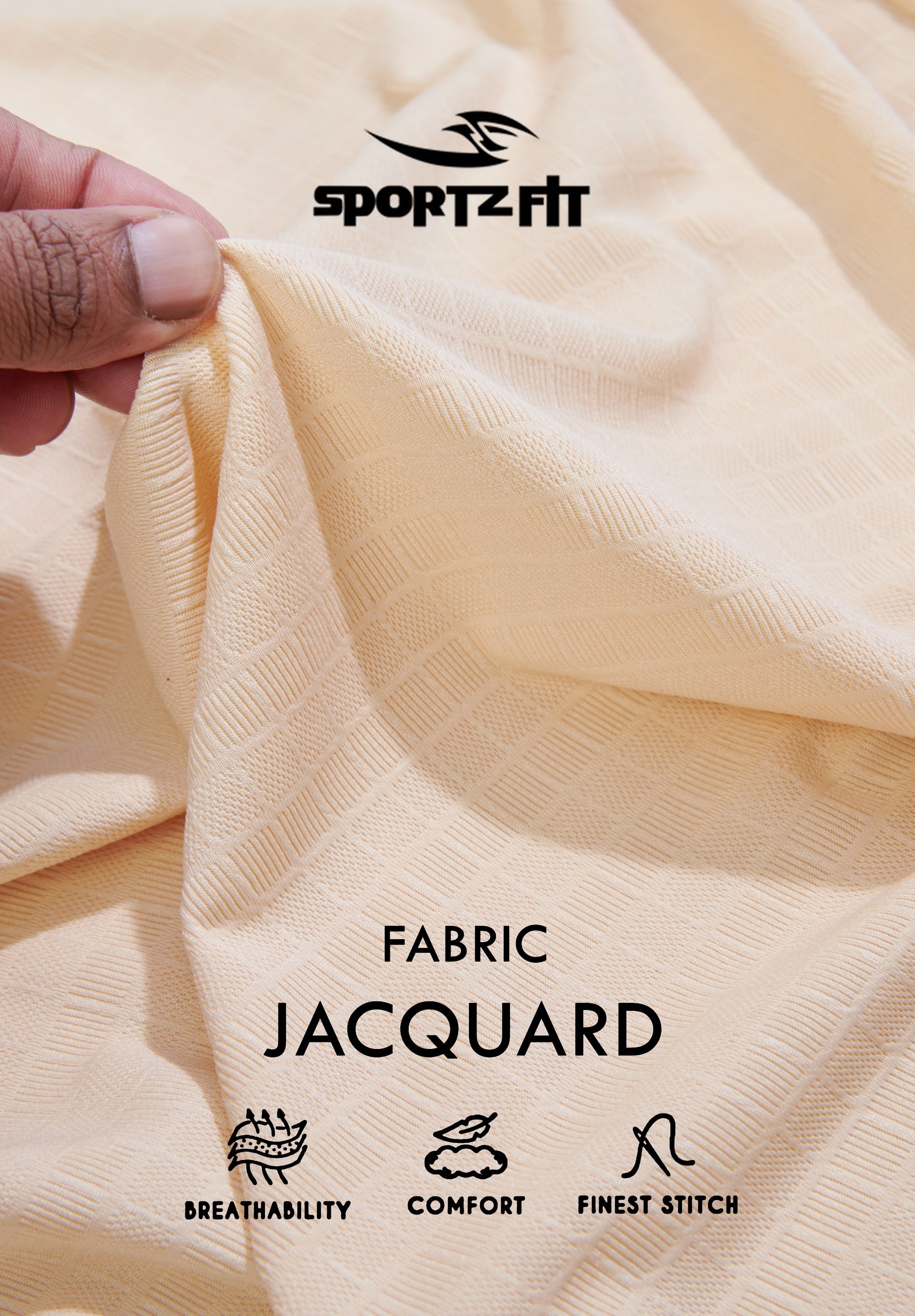 Men's Jacquard Solid Crew Neck (Trans 113)