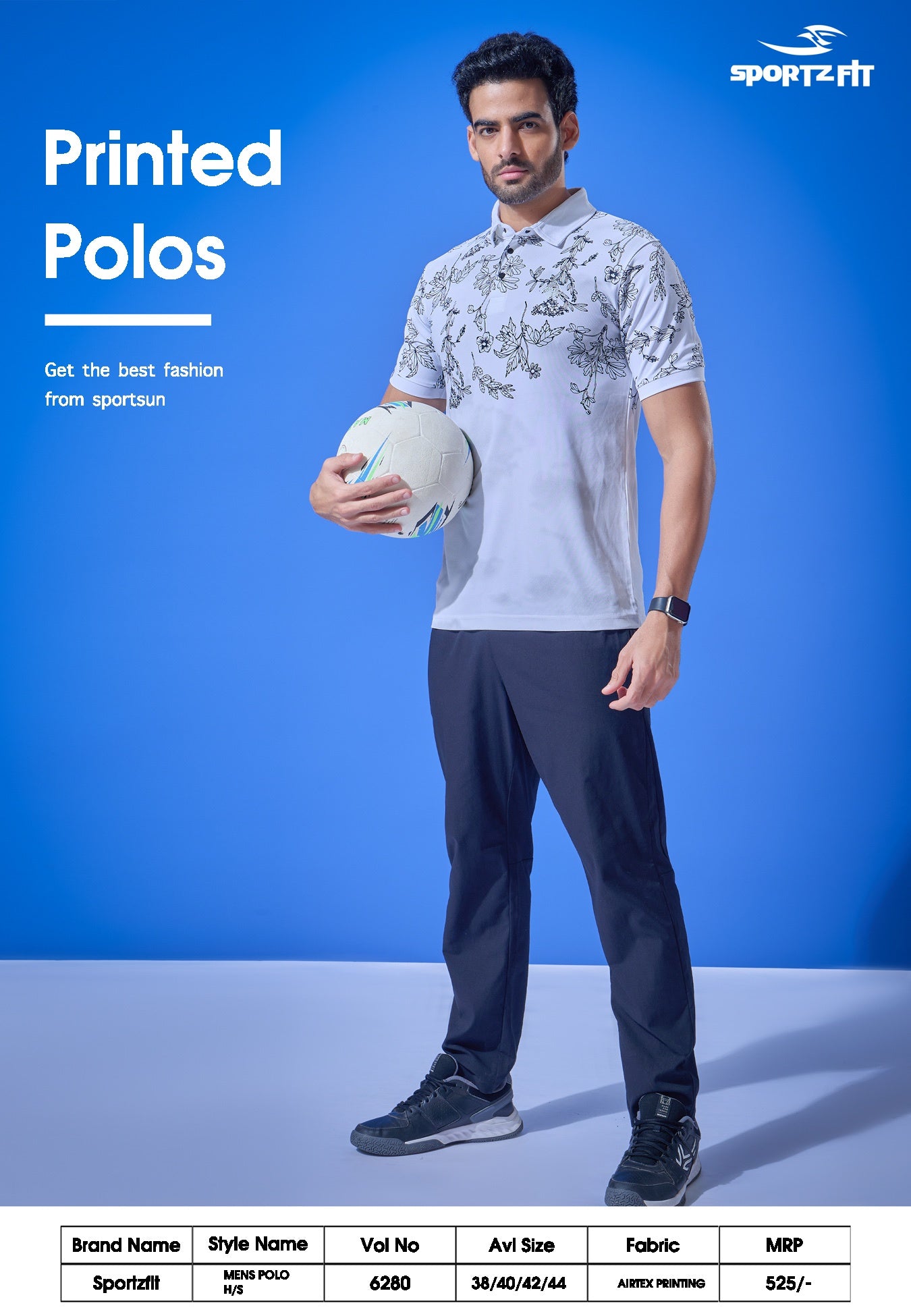 Men's Printed Polo (PK 323)
