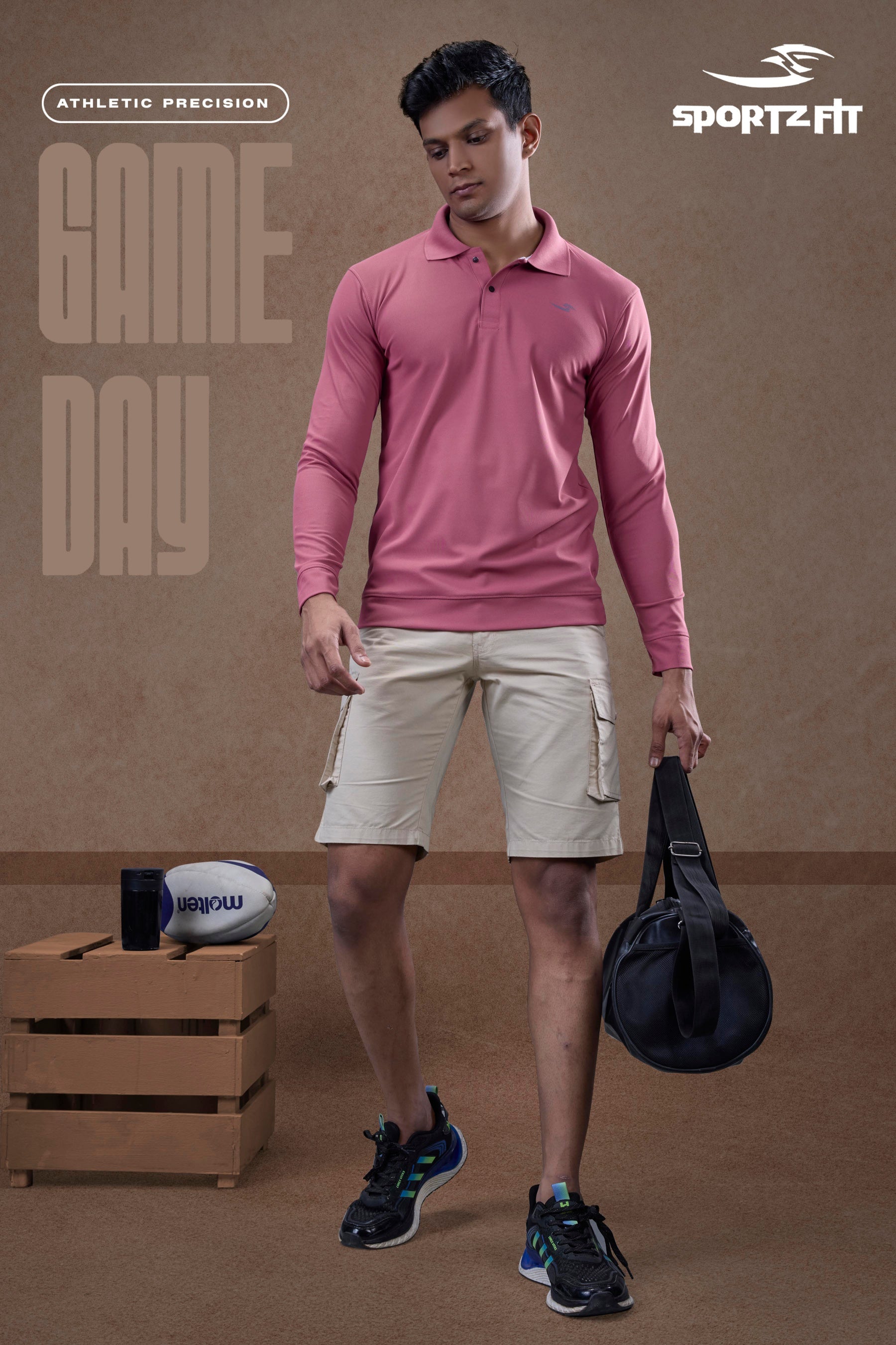 Men's Solid Polo T-shirt (PK 324)