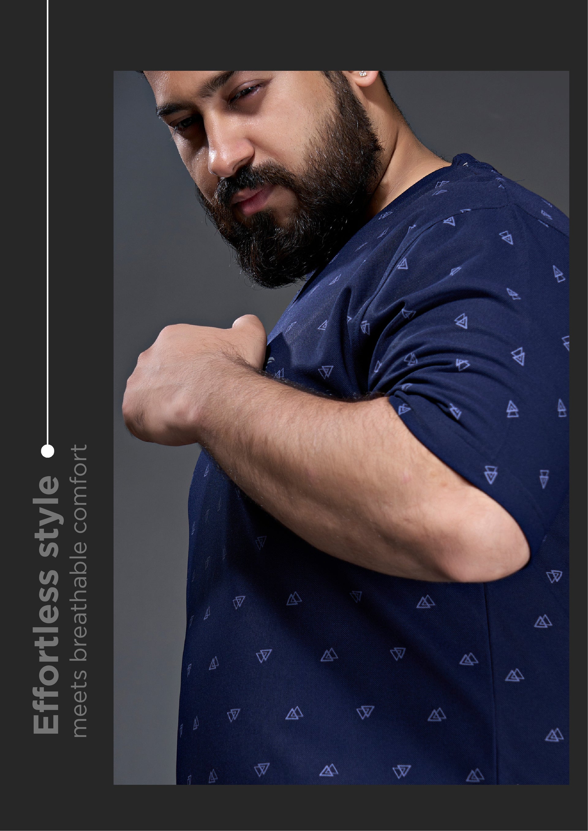 Men’s AOP Crew Neck T-shirt  in Plus sizes