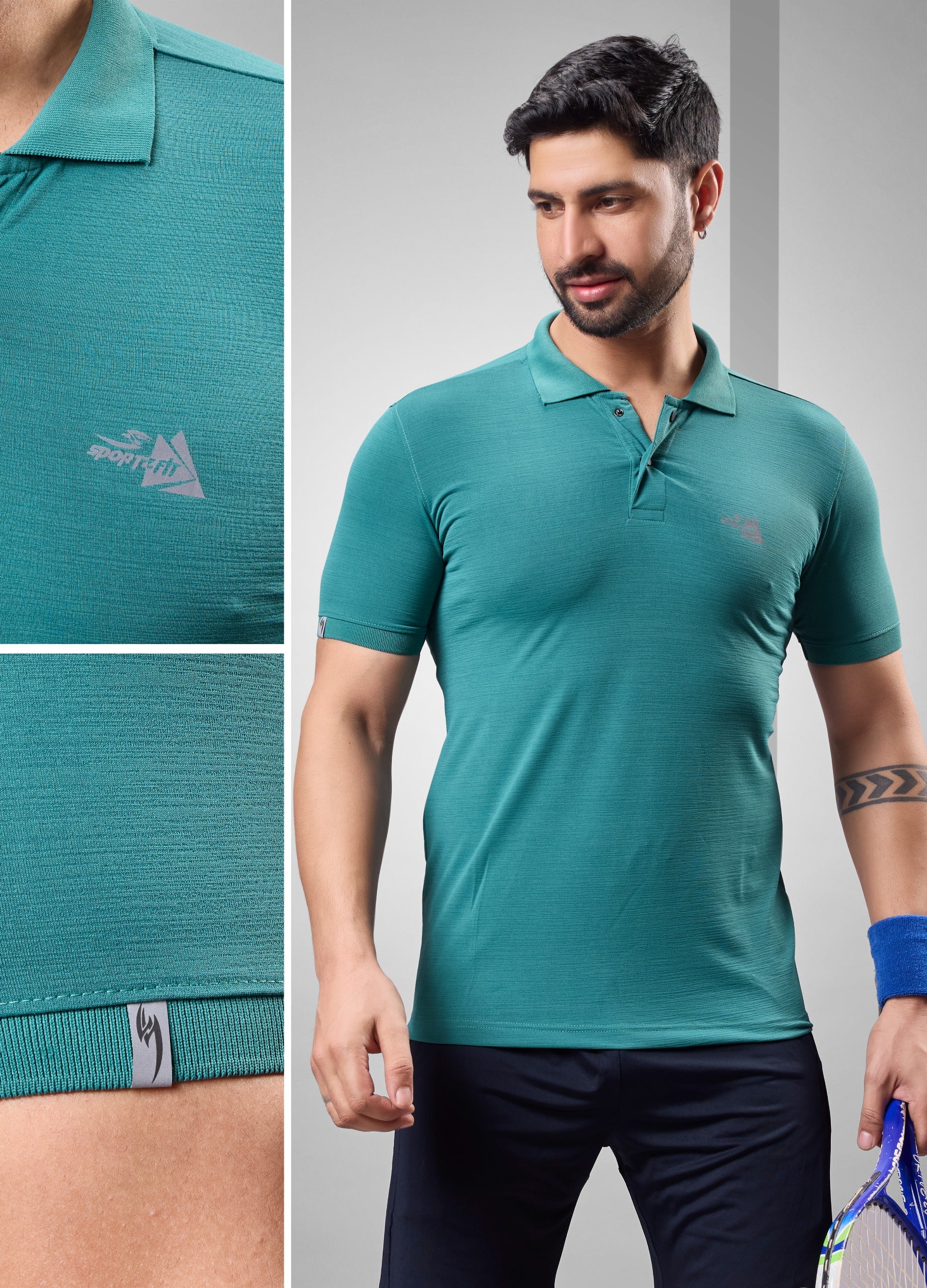 Men's Crush Lycrs Solid Polo (5832)