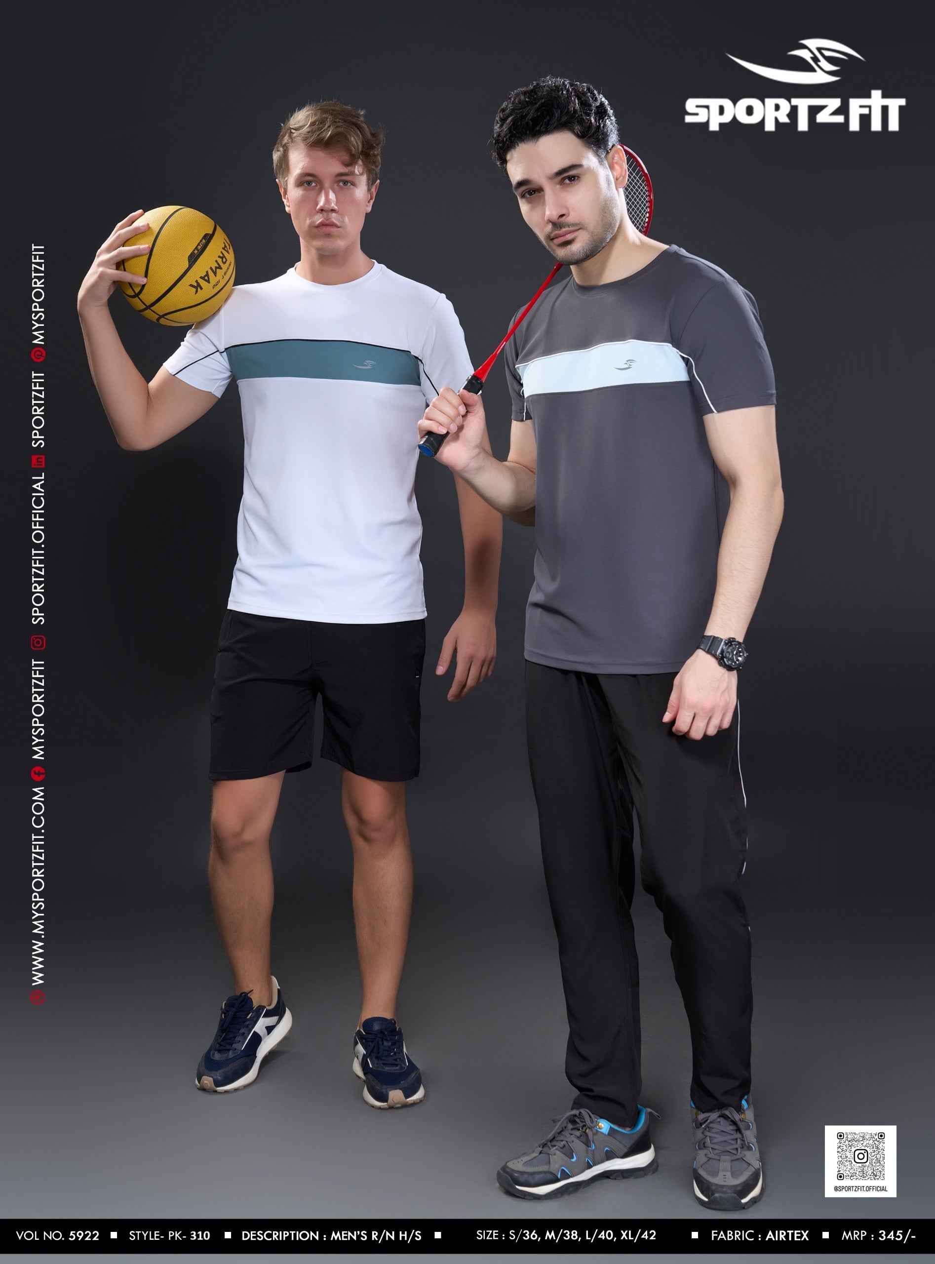 Men's Colorblock Crew Neck T-shirt (PK 310)