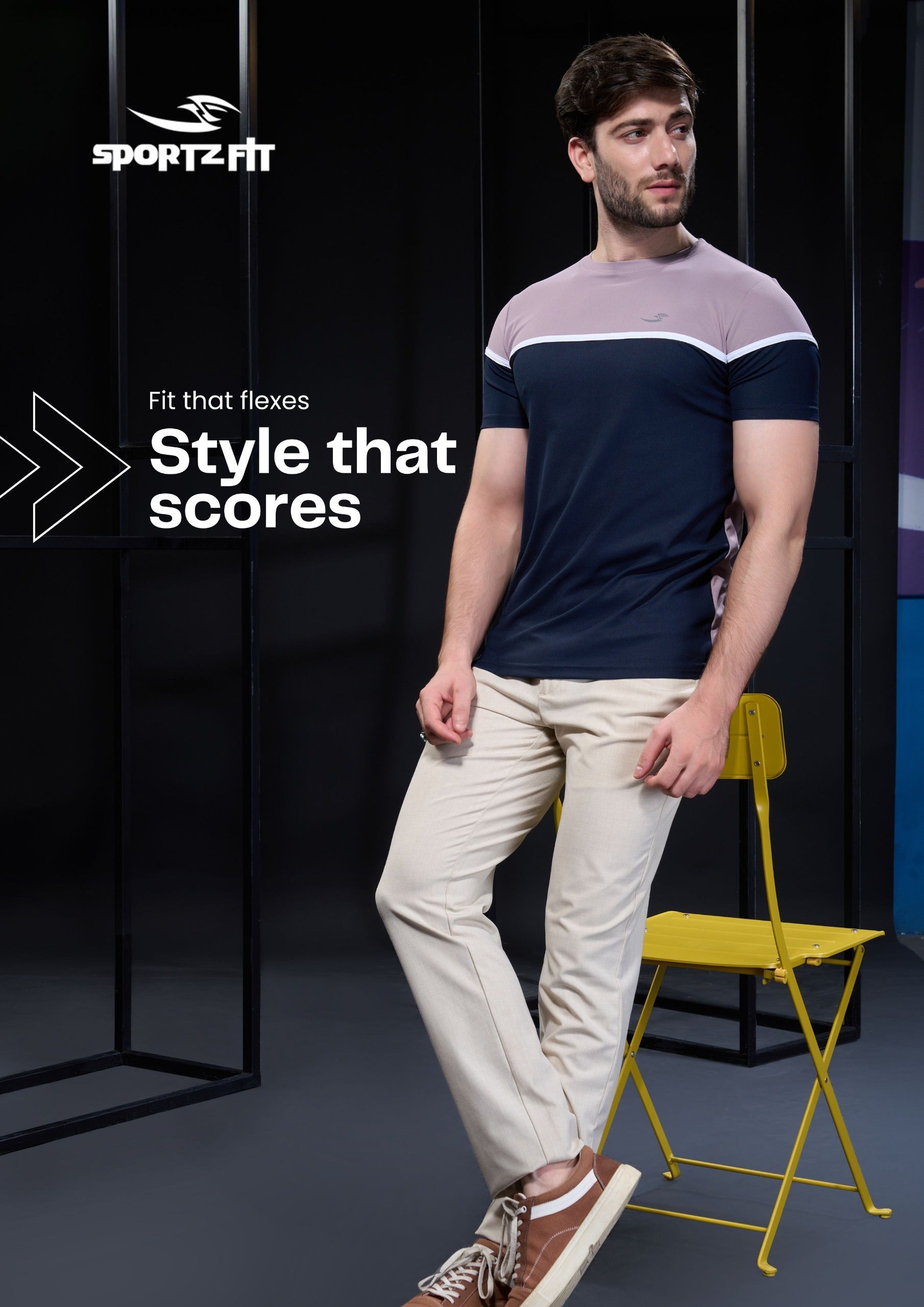 Men's Colorblock Crew Neck T-shirt (PK 169)