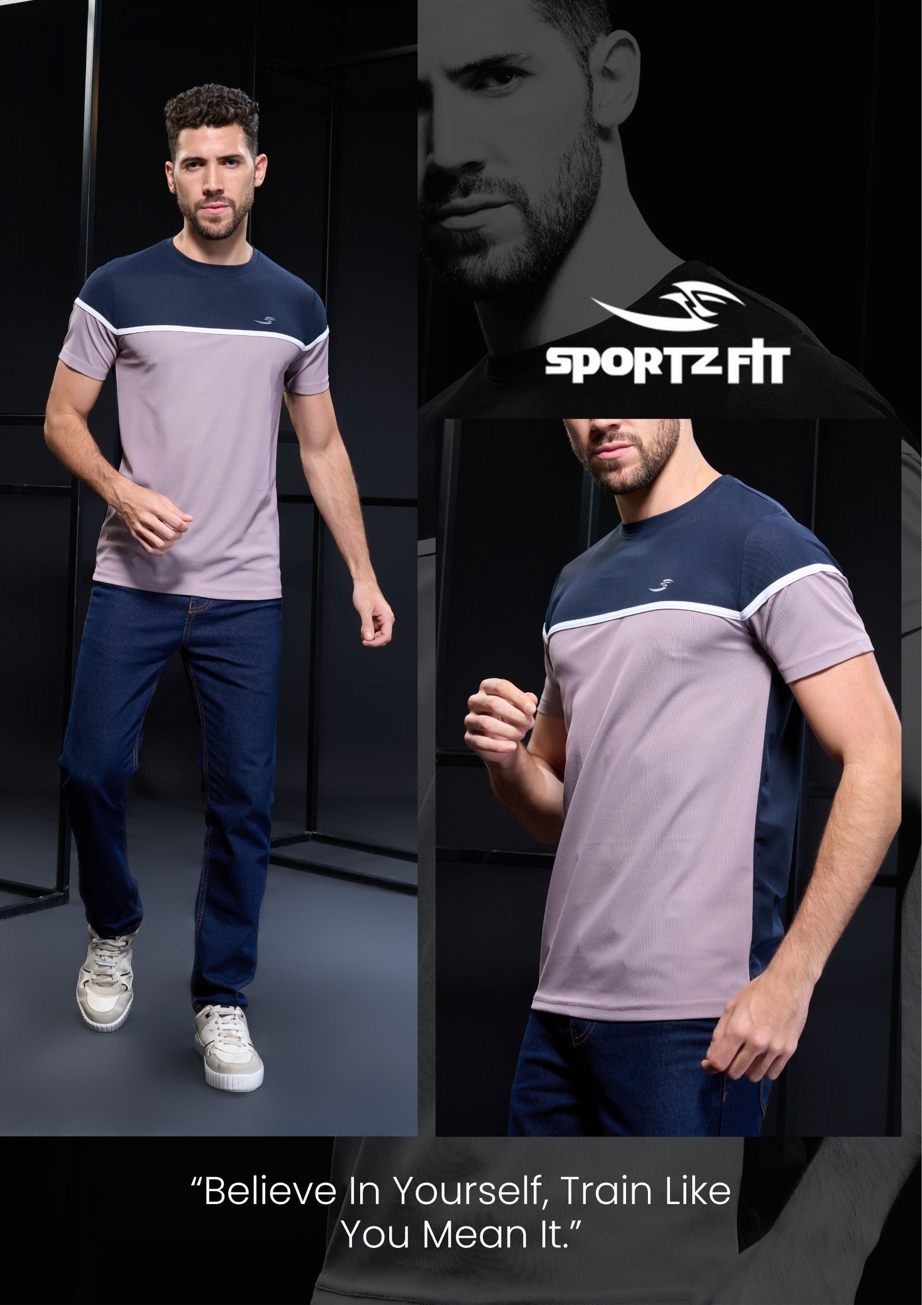 Men's Colorblock Crew Neck T-shirt (PK 169)