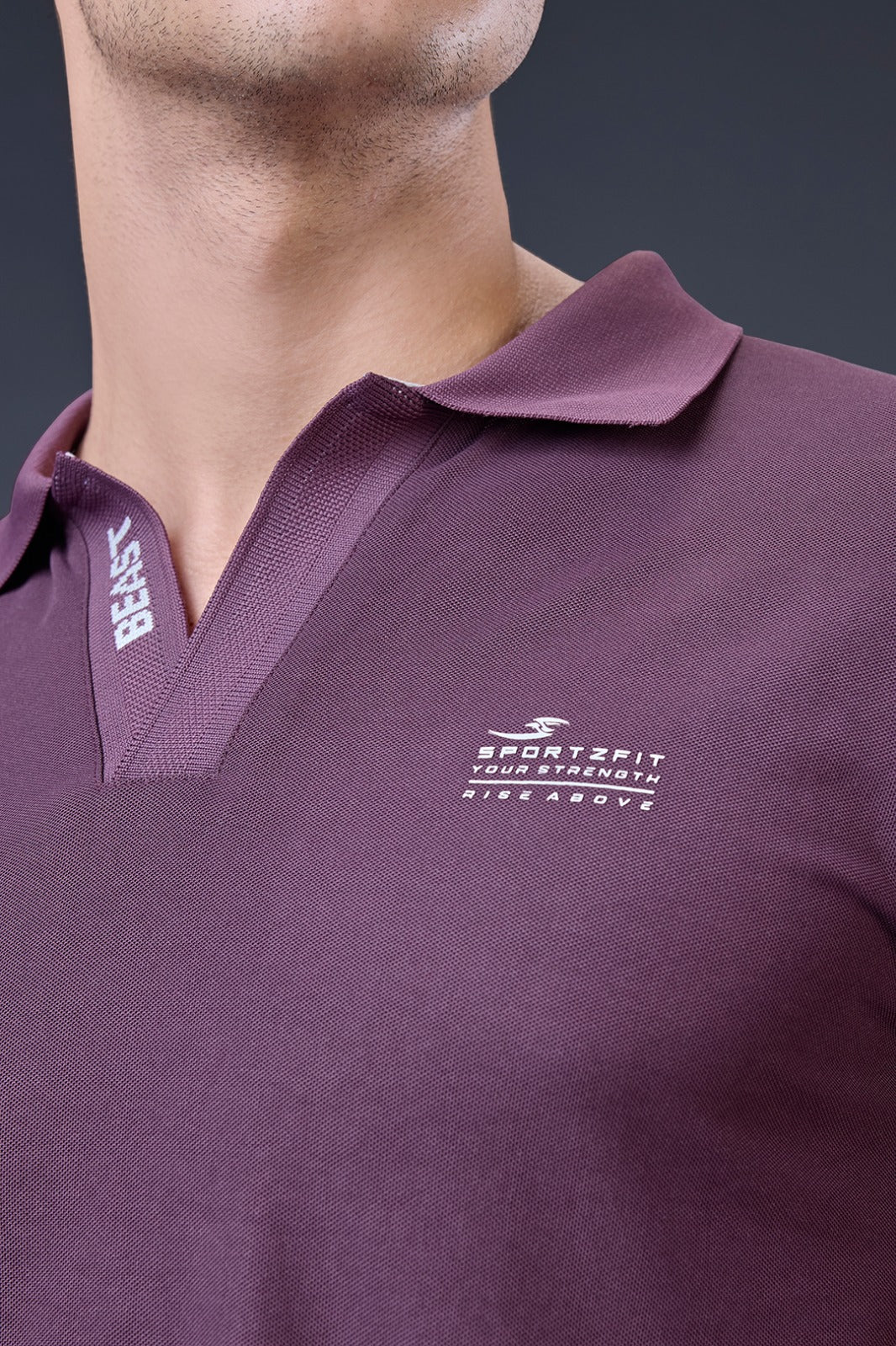 Mens's Jacquard V-Placket Edition Polo (5928)