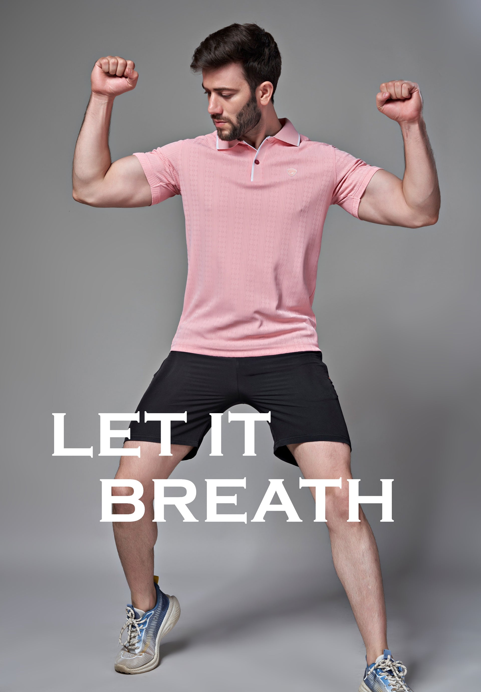 Men's Jacquard Solid Polo (6276)