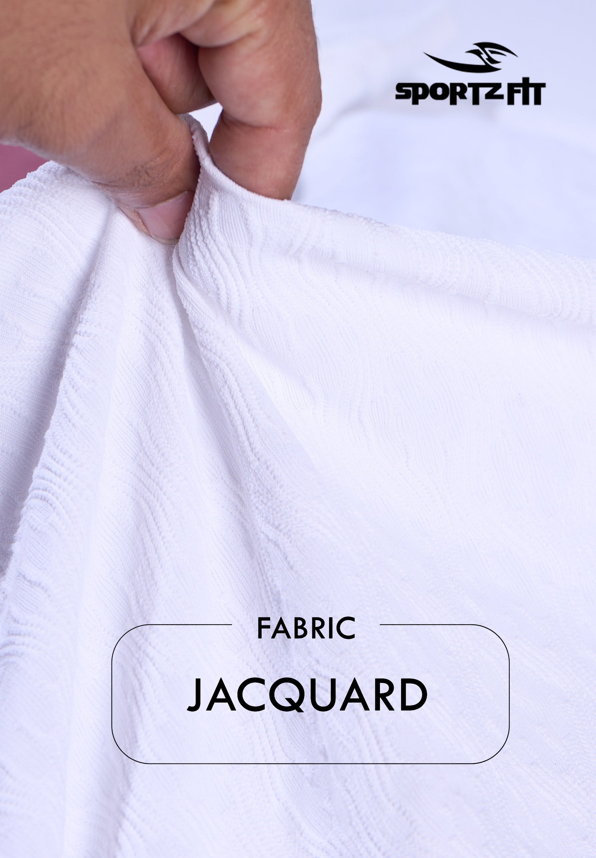Men's Jacquard Solid Crew Neck T-shirt