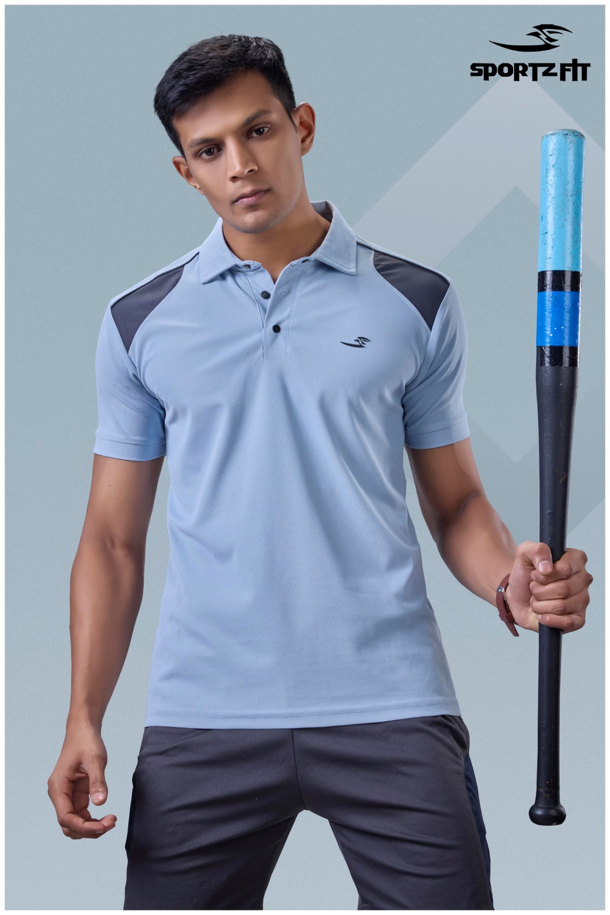 Men's Colour Block Polo T-shirt (6080)